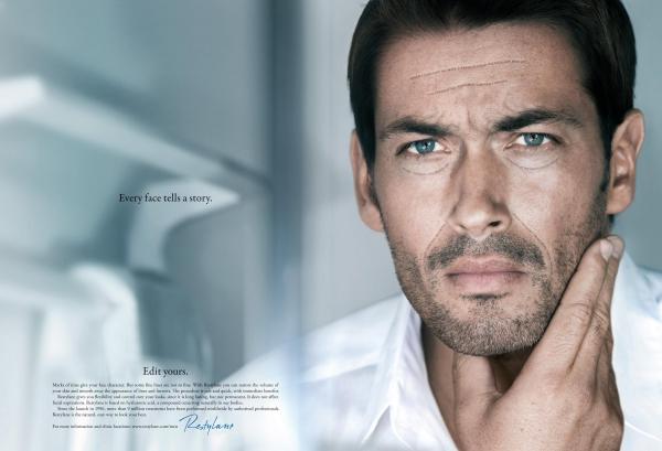 Q-Med Advert - Targeting Men for Dermal Fillers